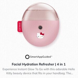 Hello Kitty GESKE SmartAppGuided™ Facial Hydration Refresher. Pink